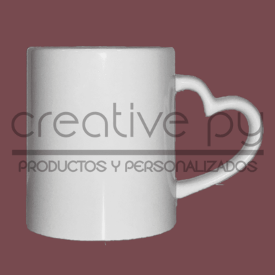 Taza Blanca Alza Corazón