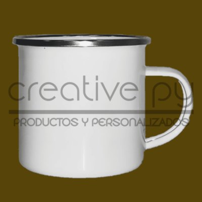 Taza Enlozada Blanca