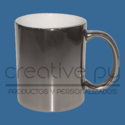 Taza Metalizado Plateado
