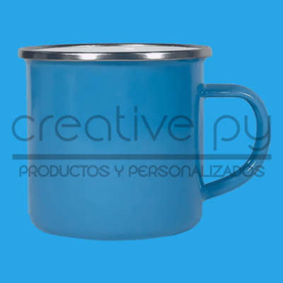 Taza Enlozada Celeste