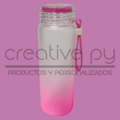 Hoppy Vidrio Arenado Degrade Rosa