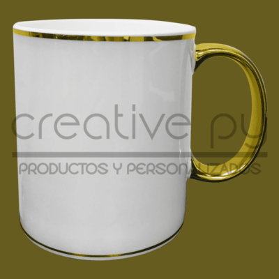 Taza Blanca Alza Dorada RIM